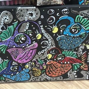 Colorful Fish Art Painting